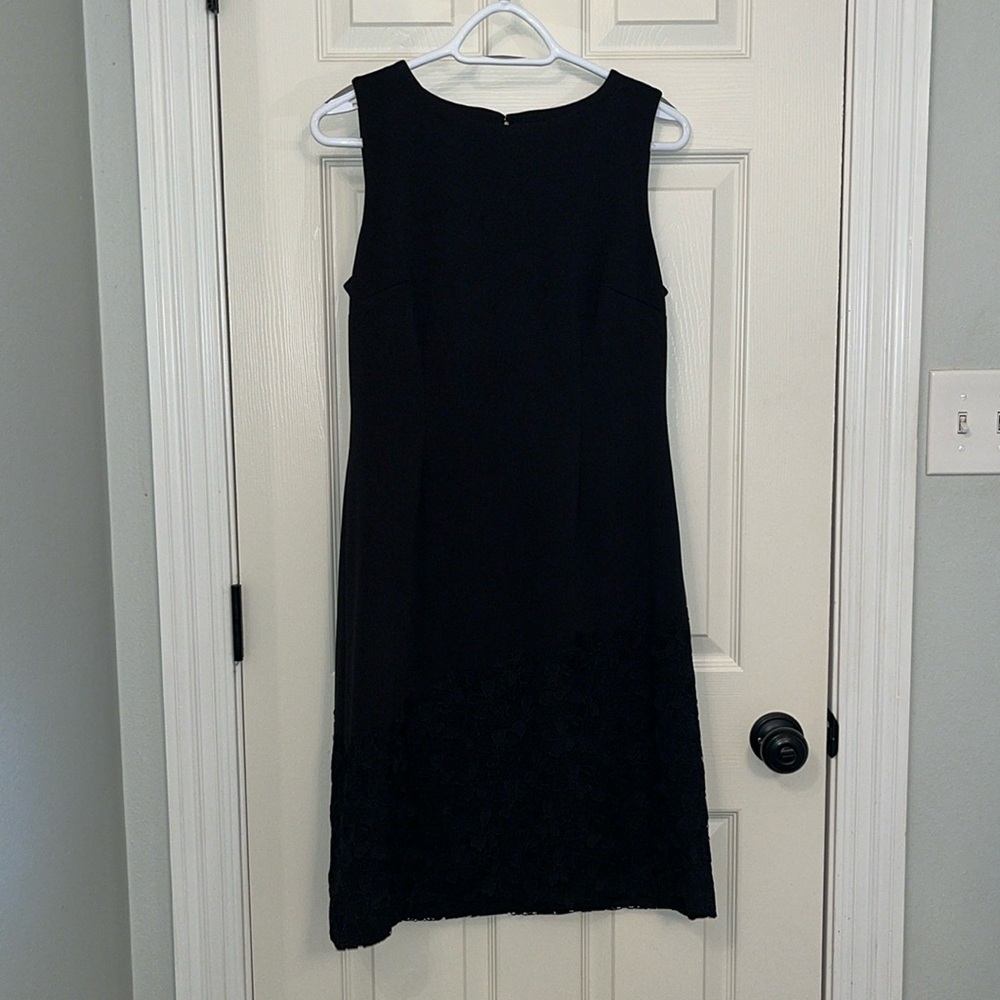 Karl Lagerfeld Paris Sheath Dress Lace Trim‎ Sz 8 Contemporary Cocktail Party